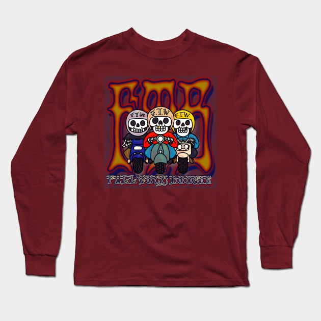 Skull Riders Long Sleeve T-Shirt by FullTuckBoogie